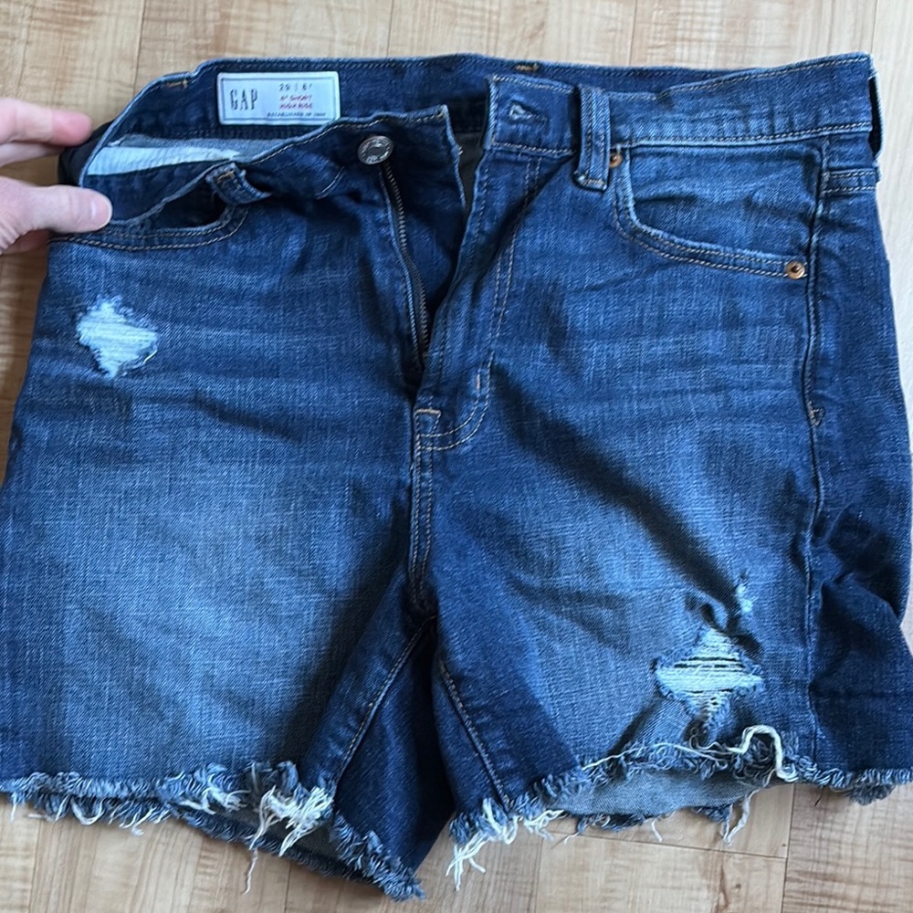 Gap Distressed Denim Shorts